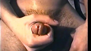 Straight Boy Zack strokes his slicked up cock