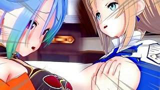 Super Robot Wars 30 Az x Mitsuba 3D HENTAI