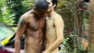 Lustful exotic twinks Gabriel And Antonio sucking their