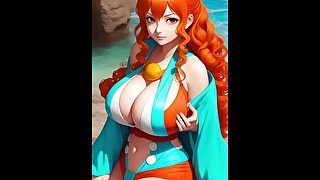 Try to not cum with Nami compilation