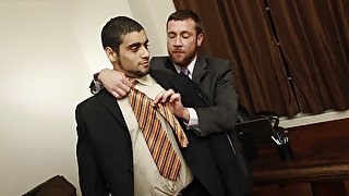 Office dudes mix cocks in spicy anal perversions