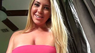 Big breasted sex goddess gives her lover one hell of a blowjob