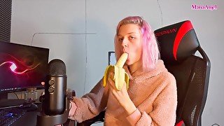 Banana Sucking ASMR