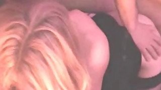 Blonde girl is harshly doggy fucked in home made video