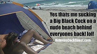 Caribbean Island Nude Beach Sex (Part3) - Jerking, Fucking, Sucking More Black Cock In Public!