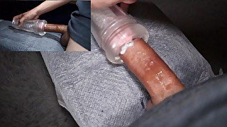 I cum in my fleshlight and keep fucking it