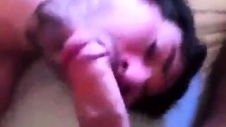 Buddy sucking my cock and balls and I cum on his face