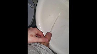 Pissing in sink