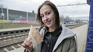 Train Station Smoker Gets Fucked