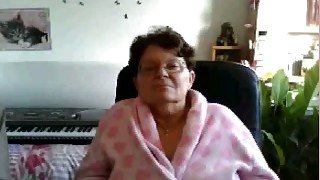 One perverted granny showed me her saggy big boobs