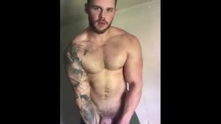 Matthew Camp nude flexing and jerking