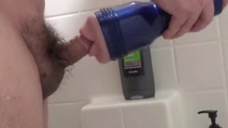 Fleshlight in the Shower(got a bit foggy at the end)