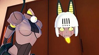 (3D Hentai)(Skullgirls) Sex with Robo-Fortune