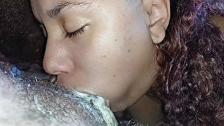 washing the bitch's mouth out with my extreme creampie while she sucks all over my boner