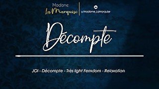 Décompte [French Audio Porn - JOI - Décompte - Très light Femdom - Relaxation]