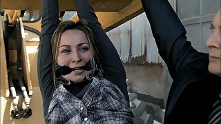 Ashley Leggat Hung Up And Gagged