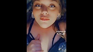 Compilation 2 sexy chubby blonde bbw in lingerie teases her small tits then fingers fat pussy