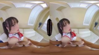 Little Pale Brunette Cheerleader VR