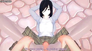 Hentai POV Feet Kyoukai no Kanata Izumi Nase