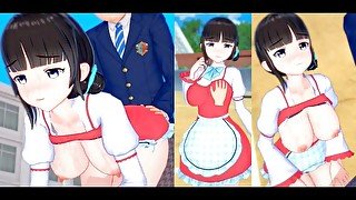 【エロゲーコイカツ！】VTuber 鈴鹿詩子3DCG巨乳アニメ動画(バーチャルYoutuber)[Hentai Game Koikatsu! Suzuka Utako(Anime 3DCG Video