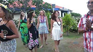 Cum On Her Tits After The Luau With Brooke Wylde