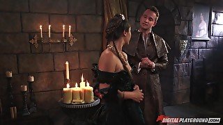 King and his beautiful bride have awesome sex