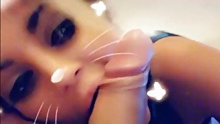 Sucking a fans dick for snapchat