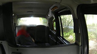 FakeTaxi Halloween customer gets a full taxi facial