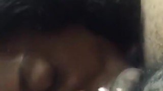 Ebony office head sloppy nasty drop throat