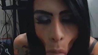 Ts luxyshy in a hot blowjob pov