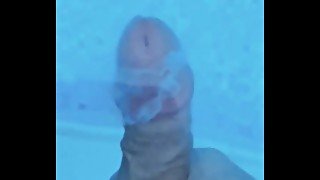 Huge abundant cumshot underwater