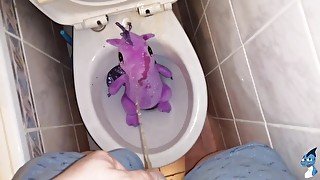 Purple dragon Peeing#1