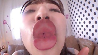 Solo Nagareda Minami moans while pleasuring her pussy with a toy