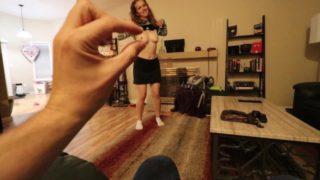 Pretty girlfriend hangs out, flashes and teases - FULL vid on Modelhub