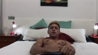 Latin Amateur Nathan Jerking Off