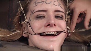 teen 18+ Sub Dominated With Open Mouth Gags