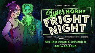 Bella Rolland & Siouxsie Q in Michael Vegas, Siouxsie Q & Bella Rolland - Super Horny Fright Night