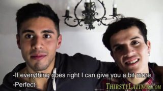 Latin dudes sucking cock for cash