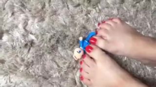 tici_feet @tici_feet giantess stepping a toy