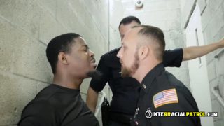 Bearded gay officer gets his asshole deeply drilled