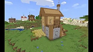 How to build a Begginer starter-survival house in Minecraft