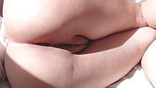 Italian with a FAT PUSSY and beautiful ass masturbates in close up