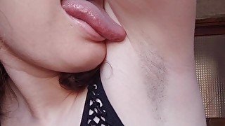 POV: Stepmom Licking Her Hairy Armpits