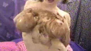 Big Tit Webcam Slut Gets Wet and Messy With Chocolate and Whipped Cream