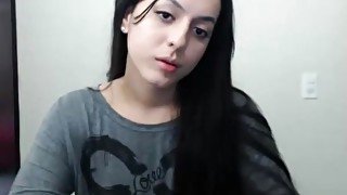 Hot junior shemale showing off herself