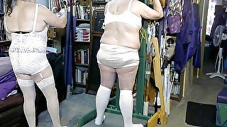 Corporal punishment session with Mistress Jamie & Diaper sissy Denise on whipping tree