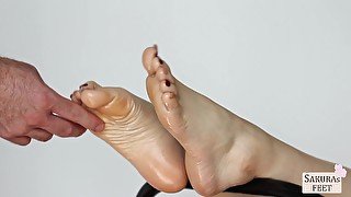 Sakurasfeet - You First Watch Me Masturbating Then You Can Have Fun With My Perfect Feet - Teaser Video