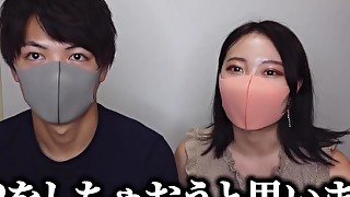 素人カップルが逆3Pを初体験したら変態美女に痴女られながら腰振りピストンしちゃいました Japanese Amateur Couple Threesome Handjobs and Cum