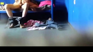 Spying on Teen Sucking and Riding Dick in Hostel