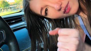 MAYA WOULFE Squirts during Public BJ and Hardcore Fuck